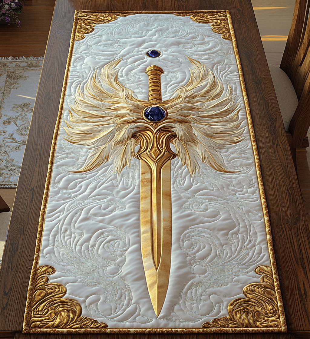 Sacred Sword DAI301224294 Quilted Table Runner