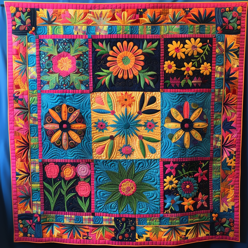 Flower TAI040724014 Quilt Blanket