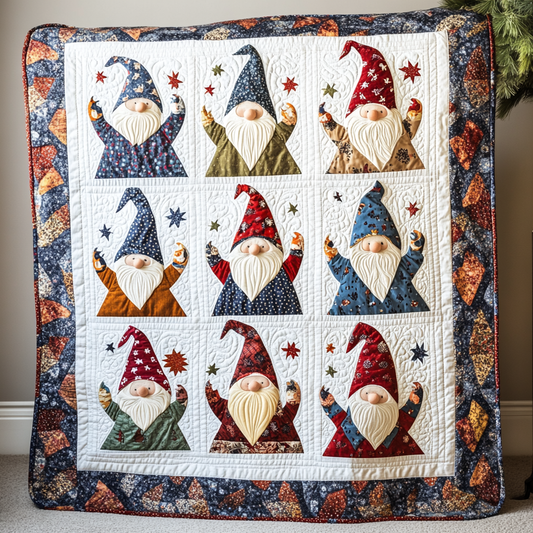 Christmas Gnome TAI260924070 Quilt Blanket