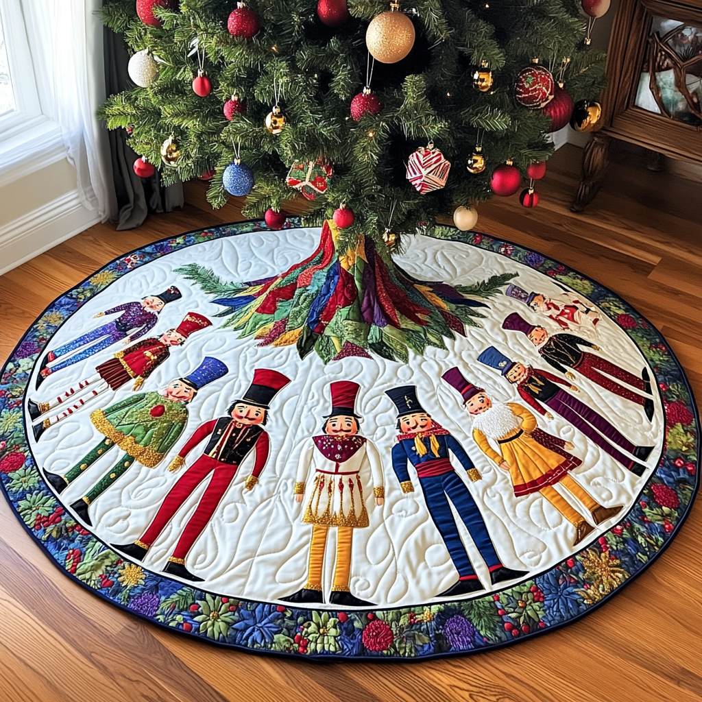 Christmas Nutcracker TAI021024264 Quilted Tree Skirt