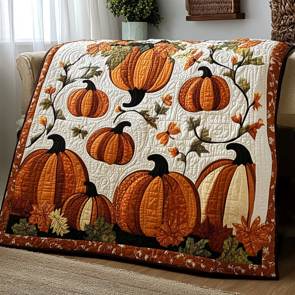 Pumpkin TAI021024045 Quilt Blanket