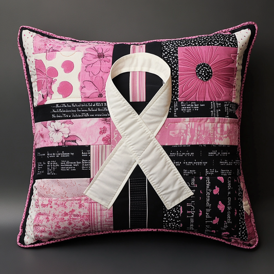 Breast Cancer Ribbon TAI101224280 Quilted Pillow Case