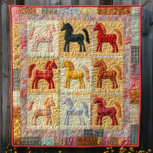 Horse DAI080824019 Quilt Blanket