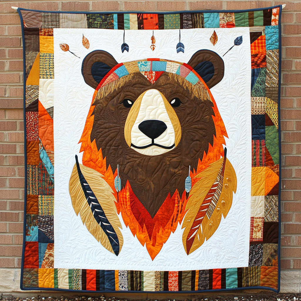 Native American Bear DAI241224515 Quilt Blanket