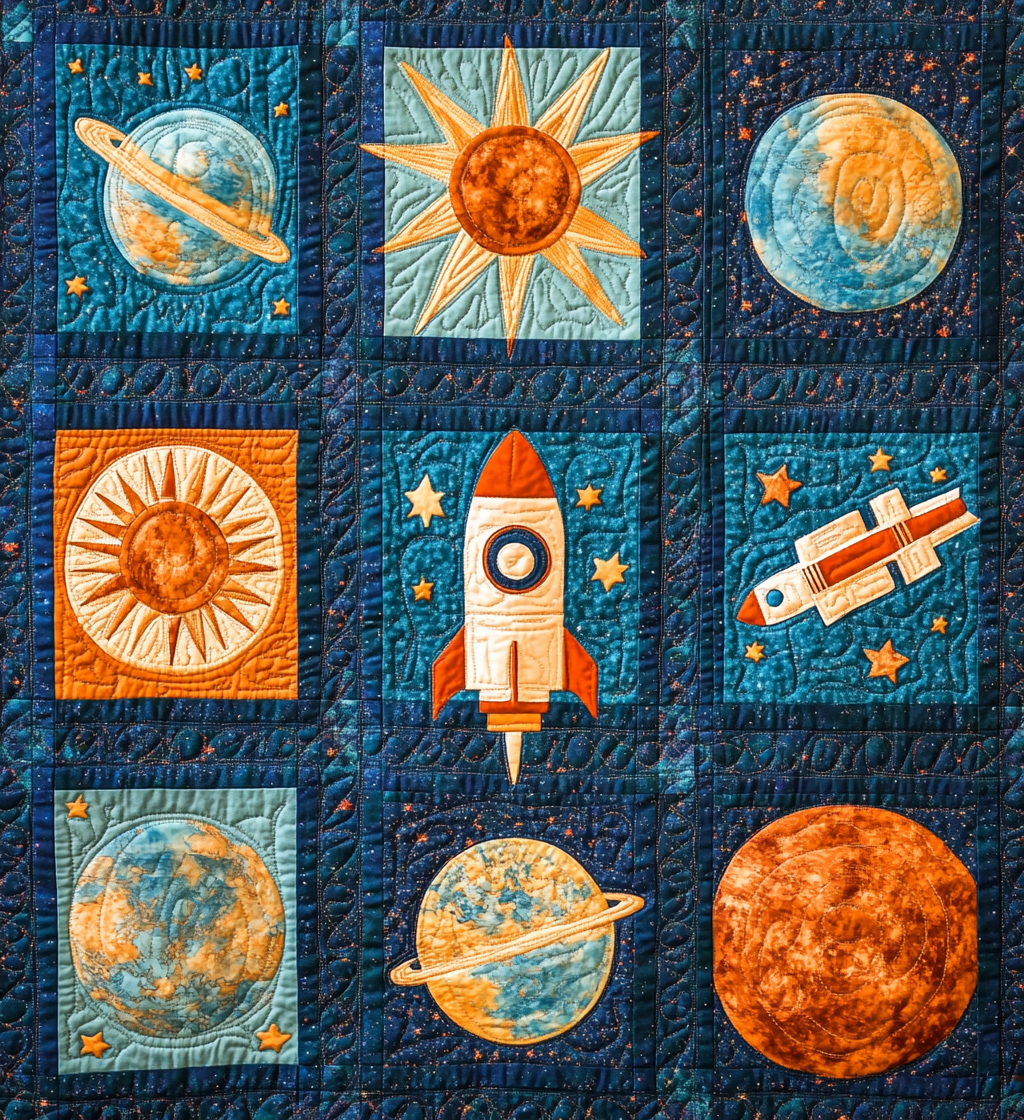 Outer Space DAI301224076 Quilt Blanket