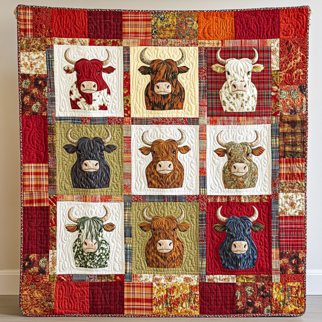 Highland Cow DAI281124044 Quilt Blanket