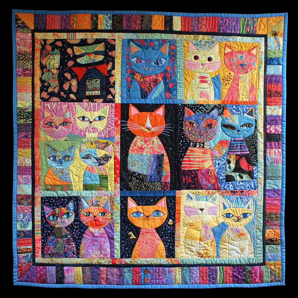 Cat DAI070824136 Quilt Blanket