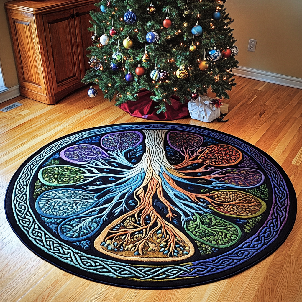 Tree Of Life TAI101224624 Quilted Tree Skirt