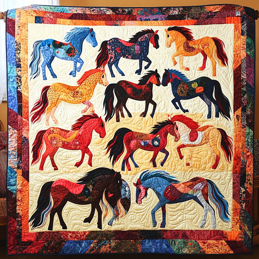 Horse TAI091024078 Quilt Blanket