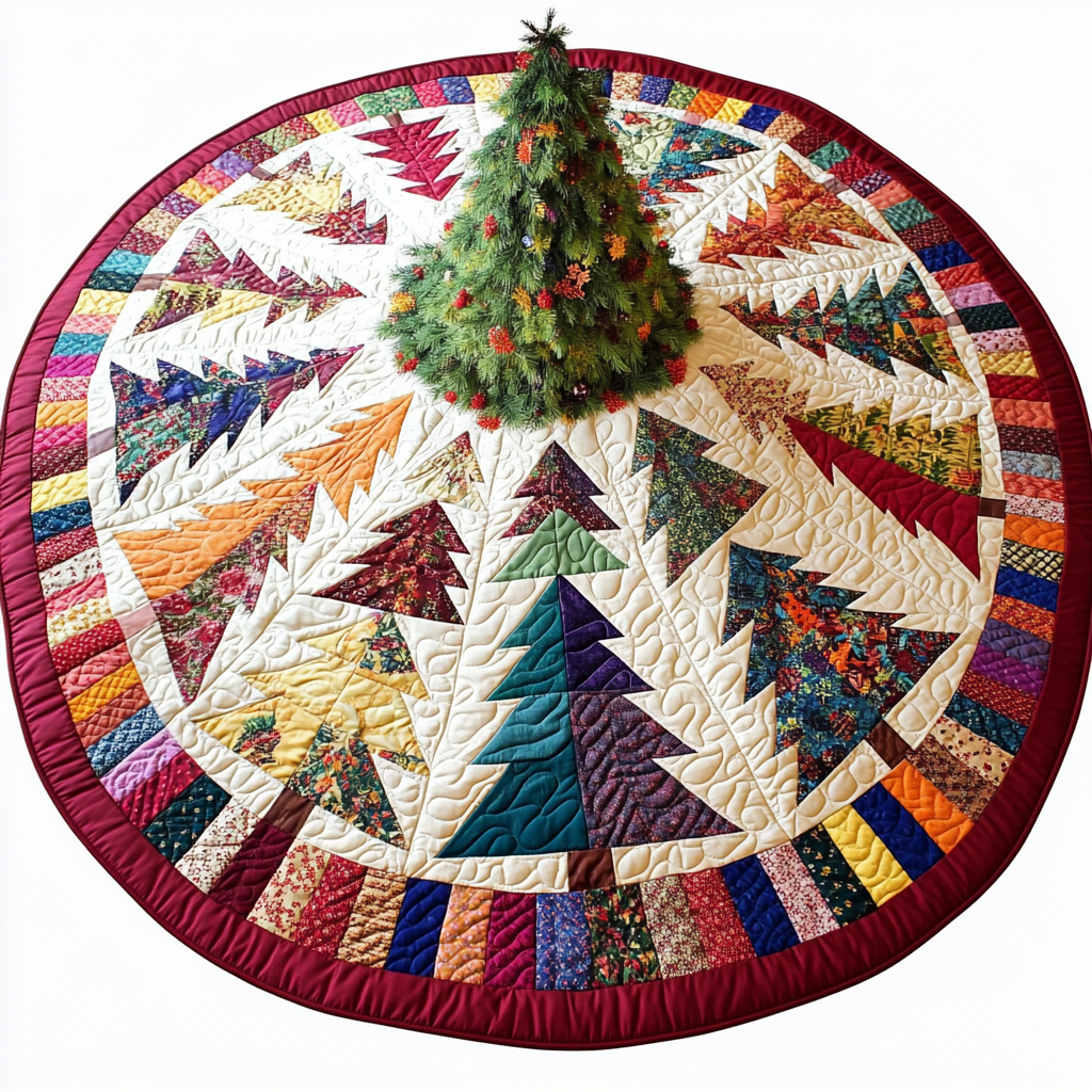 Christmas Tree DAI040924071 Quilted Tree Skirt