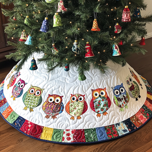 Owl DAI040924174 Quilted Tree Skirt