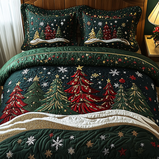 Christmas Tree TAI141124183 Quilt Bedding Set