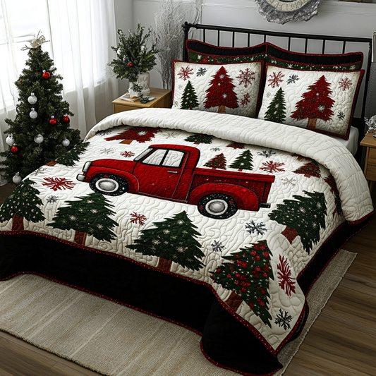 Christmas Truck TAI260924012 Quilt Bedding Set