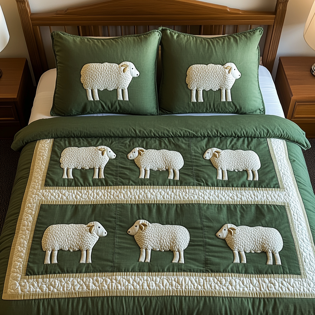 Sheep TAI111124064 Quilt Bedding Set