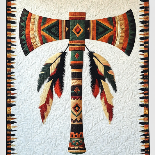 Native American Axe DAI101224071 Quilt Blanket