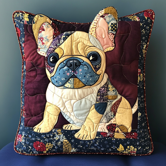 French Bulldog TAI181024547 Quilted Pillow Case