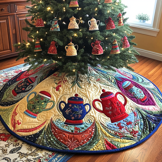 Teapot TAI041024082 Quilted Tree Skirt