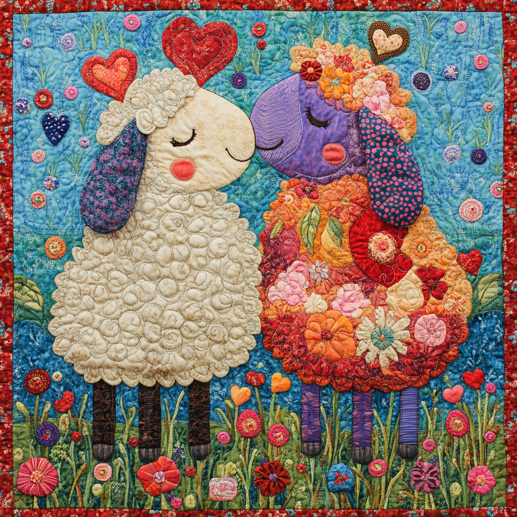 Sheep DAI070824115 Quilt Blanket