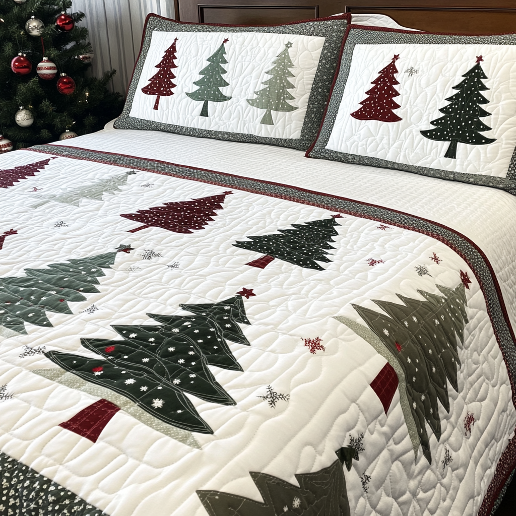 Christmas Tree TAI040924299 Quilt Bedding Set