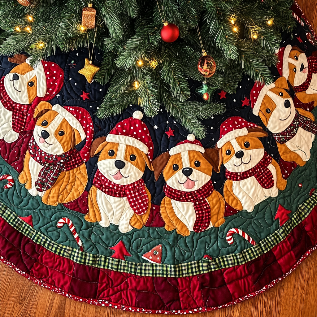 Corgi TAI041024194 Quilted Tree Skirt