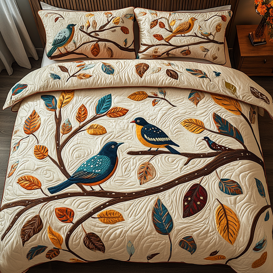 Birds TAI101224462 Quilt Bedding Set