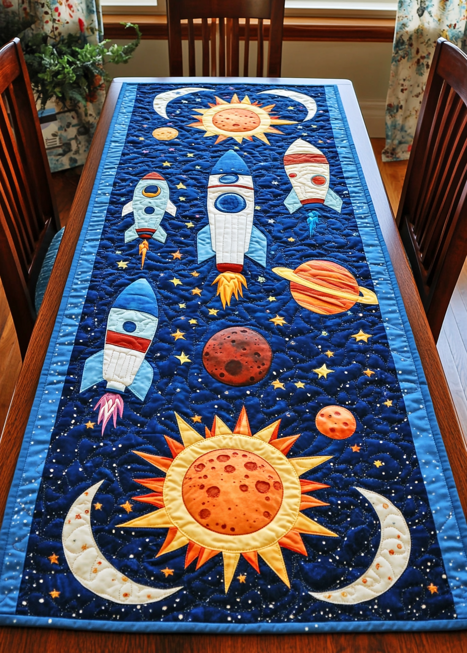 Rocket DAI301224289 Quilted Table Runner