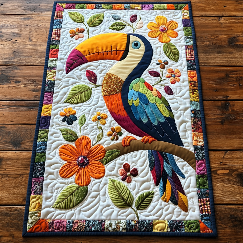 Toucan DAI190225245 Quilted Table Runner