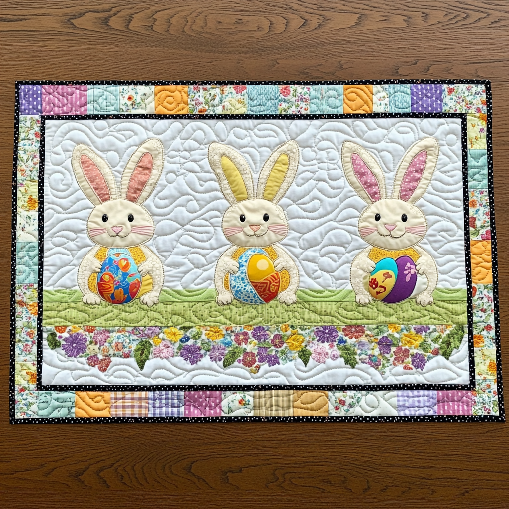 Easter Bunny DAI241224017 Quilted Placemats