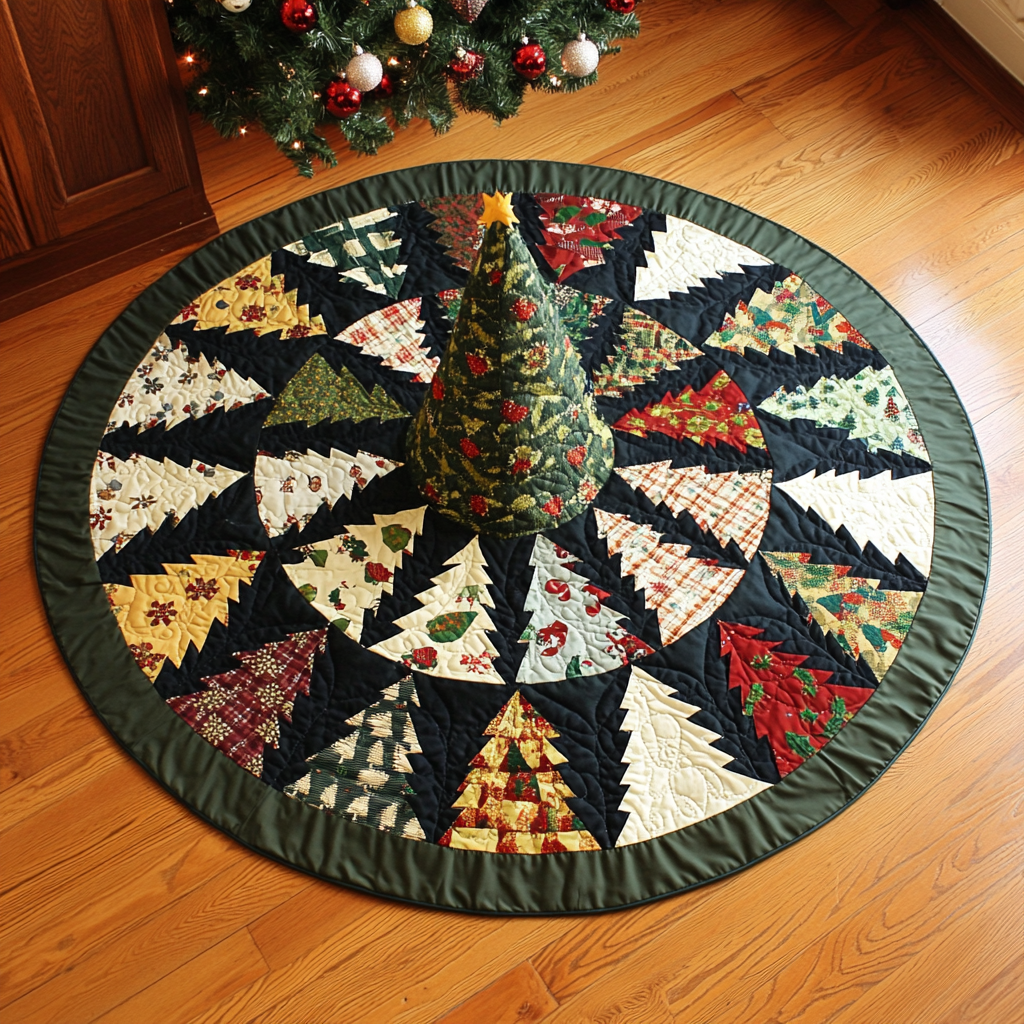 Christmas Tree DAI040924072 Quilted Tree Skirt