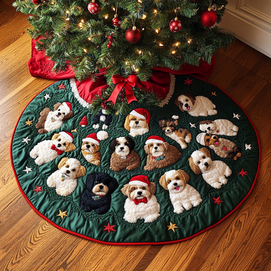 Shih Tzu TAI111124406 Quilted Tree Skirt