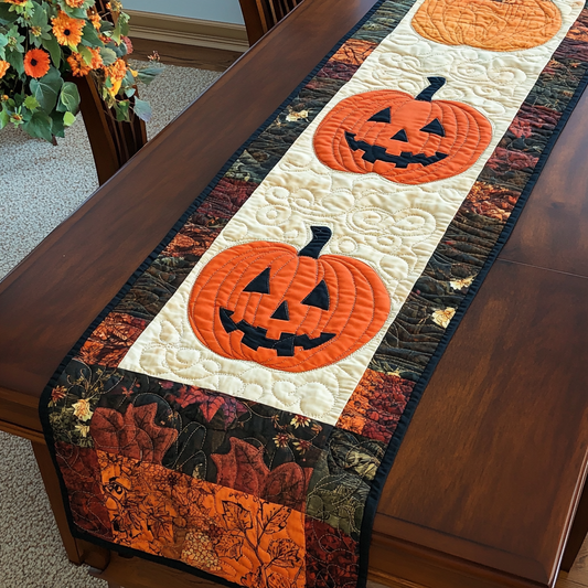 Halloween Pumpkin TAI040924404 Quilted Table Runner