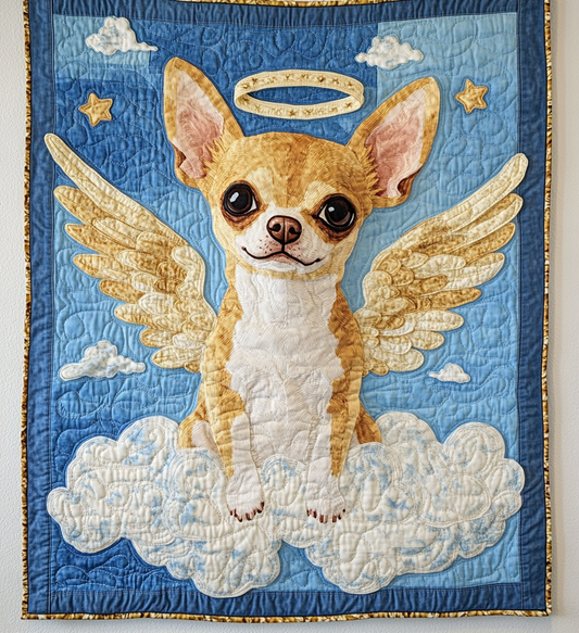 Chihuahua Angel DAI090125195 Quilt Blanket