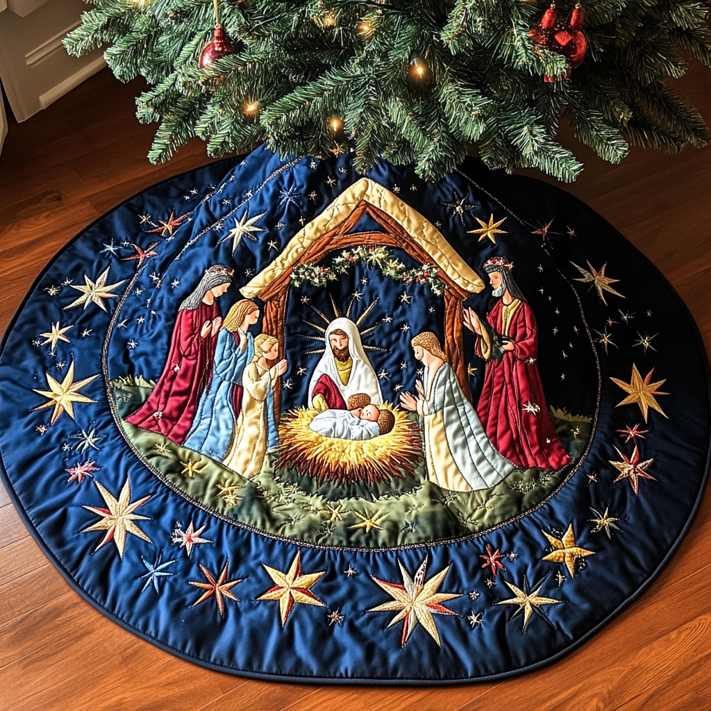 Nativity TAI021024091 Quilted Tree Skirt