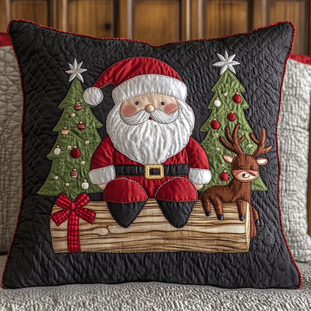 Christmas Santa TAI201124454 Quilted Pillow Case