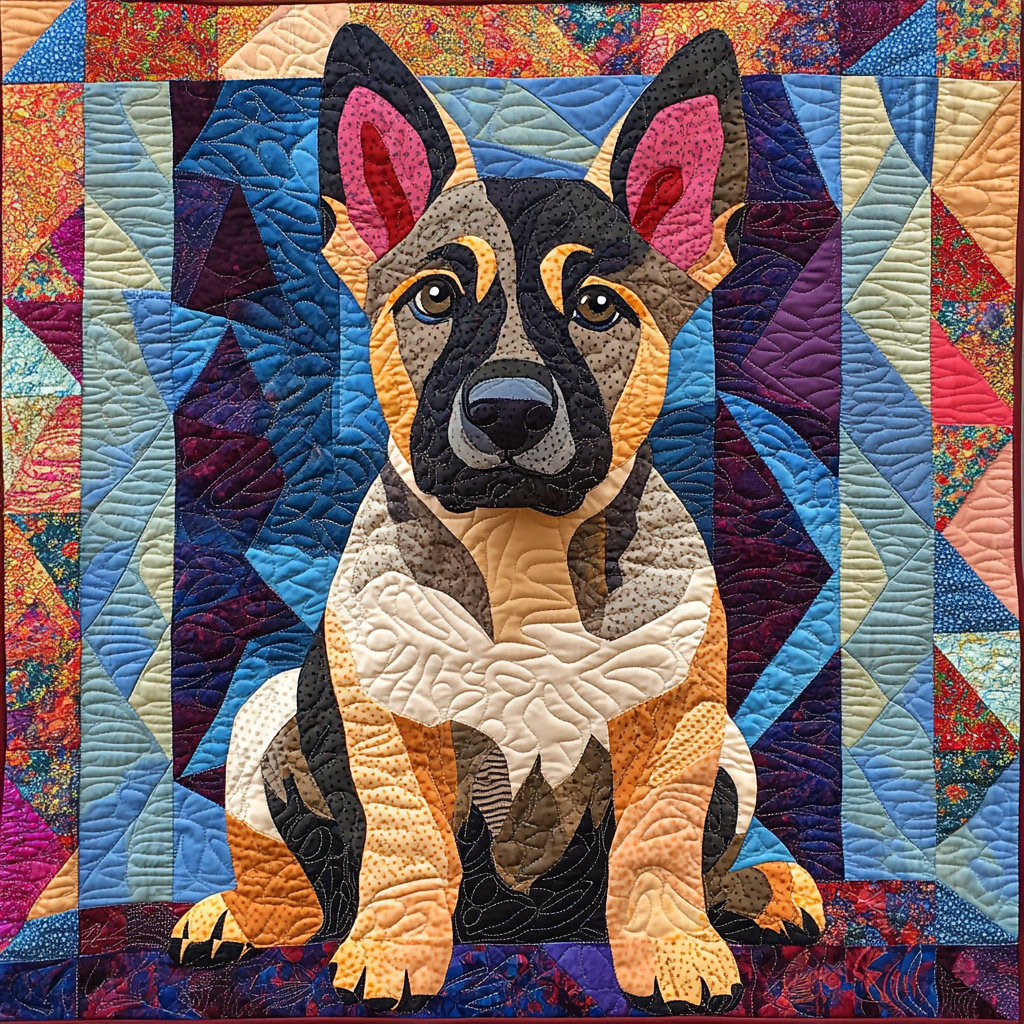 German Shepherd TAI121024110 Quilt Blanket