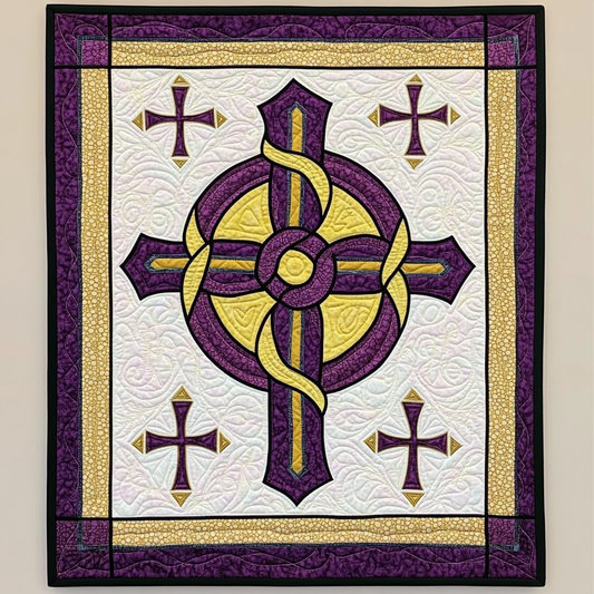 Celtic Christian Cross DAI231124055 Quilt Blanket