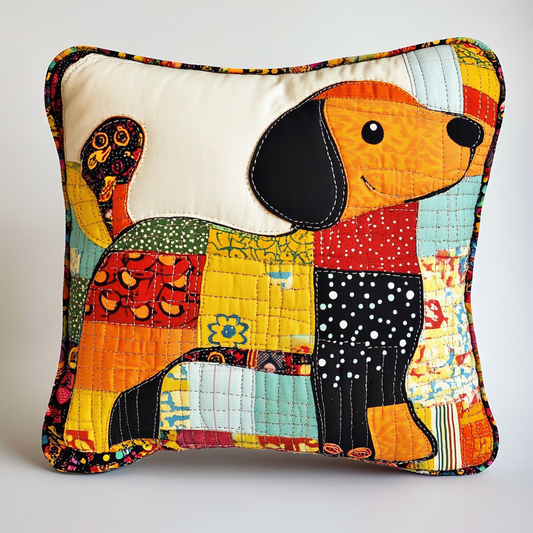 Dachshund TAI130824290 Quilted Pillow Case