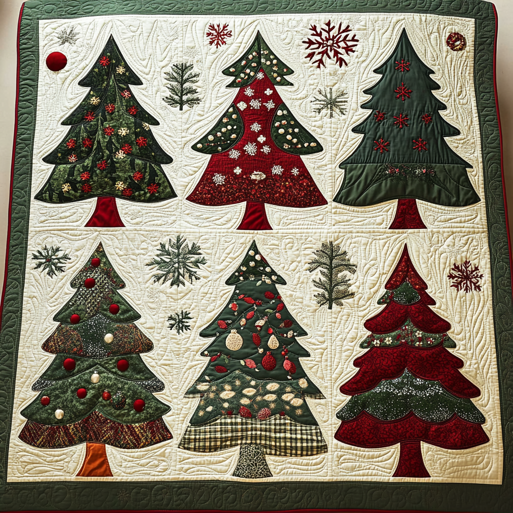 Christmas Tree TAI141124480 Quilt Blanket