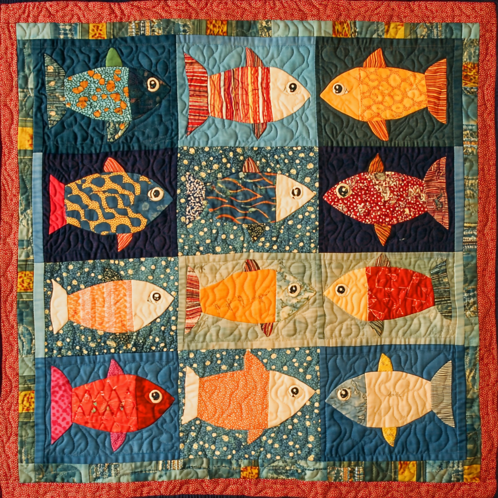 Fish DAI190824037 Quilt Blanket