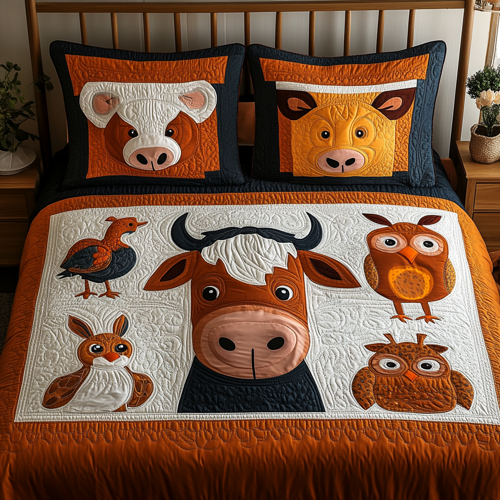 Farm Animal DAI051224136 Quilt Bedding Set