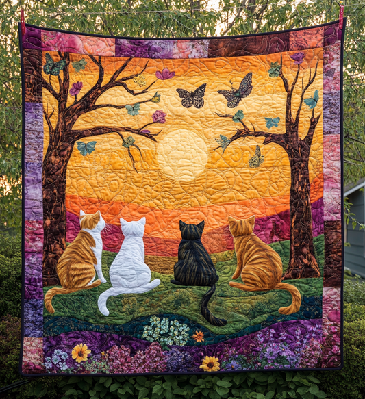 Cat Garden DAI090125213 Quilt Blanket