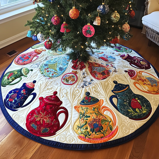 Teapot TAI041024086 Quilted Tree Skirt