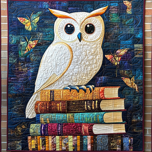 Bookish Owl DAI090125156 Quilt Blanket