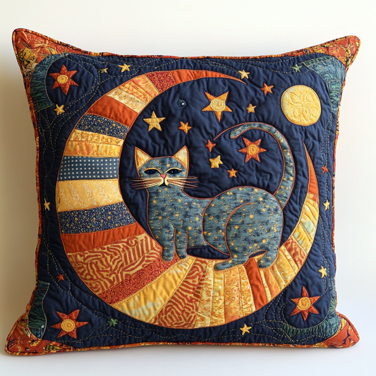 Celestial Cat DAI301224210 Quilted Pillow Case