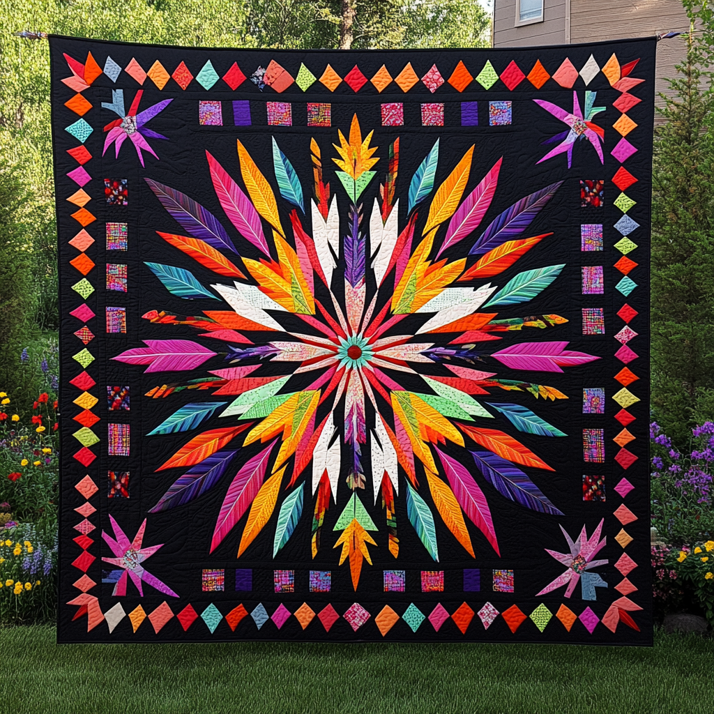 Native Feather TAI091024162 Quilt Blanket