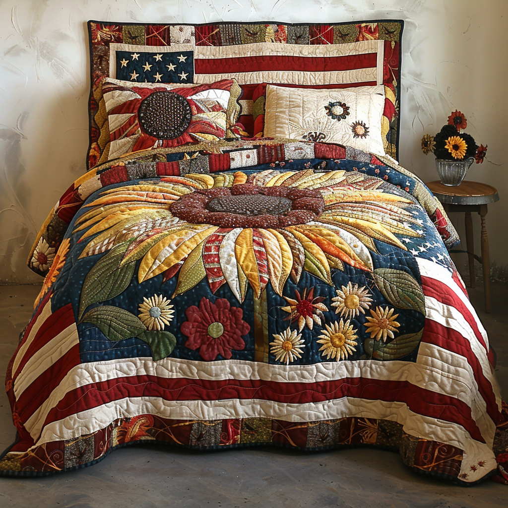 Sunflower TAI100724062 Quilt Bedding Set