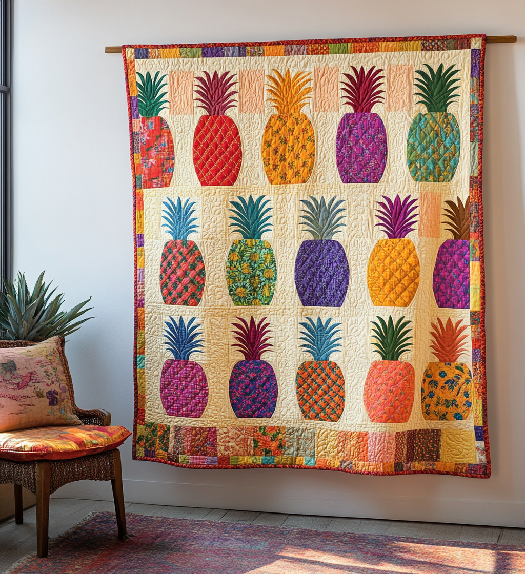 Pineapple DAI171224016 Quilt Blanket