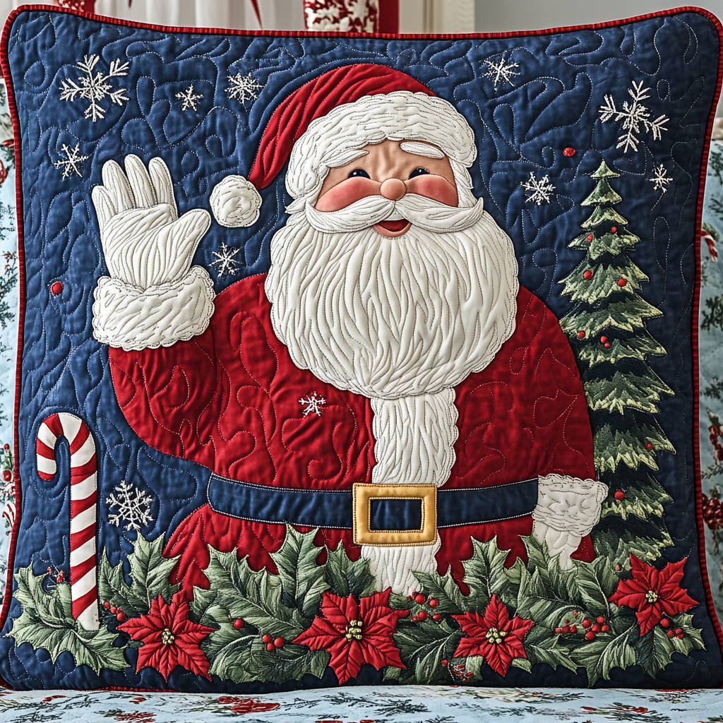 Christmas Santa TAI141124396 Quilted Pillow Case