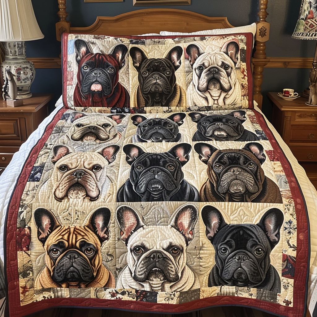 French Bulldog TAI040624068 Quilt Bedding Set