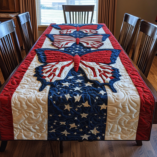 Patriotic Butterfly DAI190225272 Quilted Table Runner